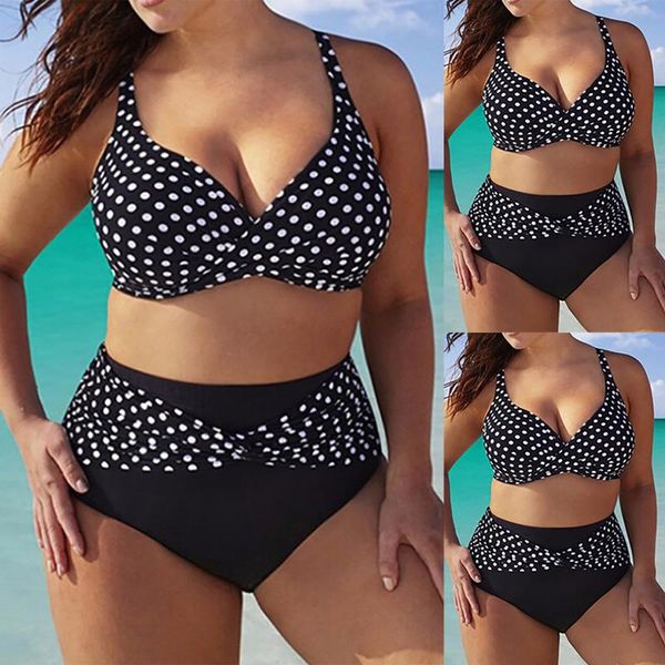 one-piece suits 2pcs plus size women polka dot bikini set high waist bathing swimwear swimsuit ladies summer casual outwearing suit
one-piece suits 2pcs plus size women polka dot bikini set high waist bathing swimwear swimsuit ladies summer casual outwearing suit
