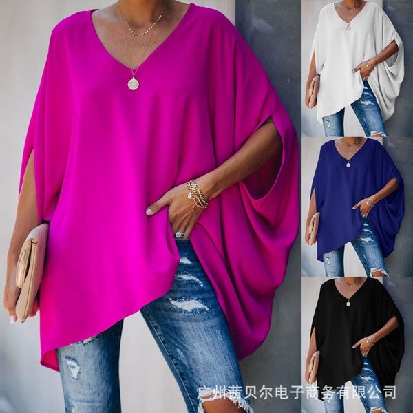 women's blouses & shirts wepbel women long loose blouse shirt half sleeve print fashion summer casual, White
women's blouses & shirts wepbel women long loose blouse shirt half sleeve print fashion summer casual, White