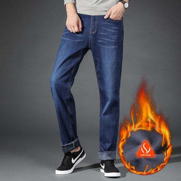 men's jeans 2021 warm velvet straght leg jean trousers thick flocking soft men pants mens winter large size, Blue
men's jeans 2021 warm velvet straght leg jean trousers thick flocking soft men pants mens winter large size, Blue