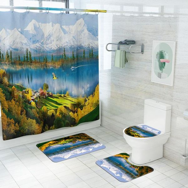 modern scenic printed toilet floor mat washing machine rugs and waterproof bathroom curtain flannel shower carpet bath mats
modern scenic printed toilet floor mat washing machine rugs and waterproof bathroom curtain flannel shower carpet bath mats