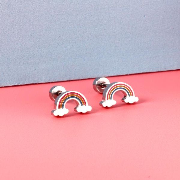 dangle & chandelier asonsteel gold/silver color cute children's ear stud 316l stainless steel rainbow small earrings for girl women fas
dangle & chandelier asonsteel gold/silver color cute children's ear stud 316l stainless steel rainbow small earrings for girl women fas