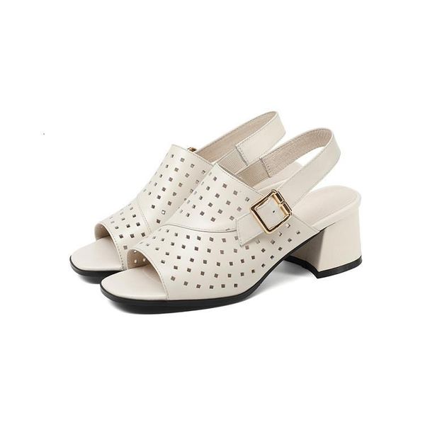 sandals women genuine leather summer style buckle strap peep toe cut-outs high heels pumps size 34-43 u64g, Black
sandals women genuine leather summer style buckle strap peep toe cut-outs high heels pumps size 34-43 u64g, Black