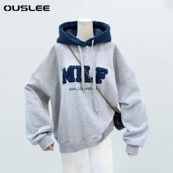 women's hoodies & sweatshirts ouslee 2021 fashion sweatshirt women oversize winter casual loose cotton patchwork letters long sleeve fe, Black
women's hoodies & sweatshirts ouslee 2021 fashion sweatshirt women oversize winter casual loose cotton patchwork letters long sleeve fe, Black