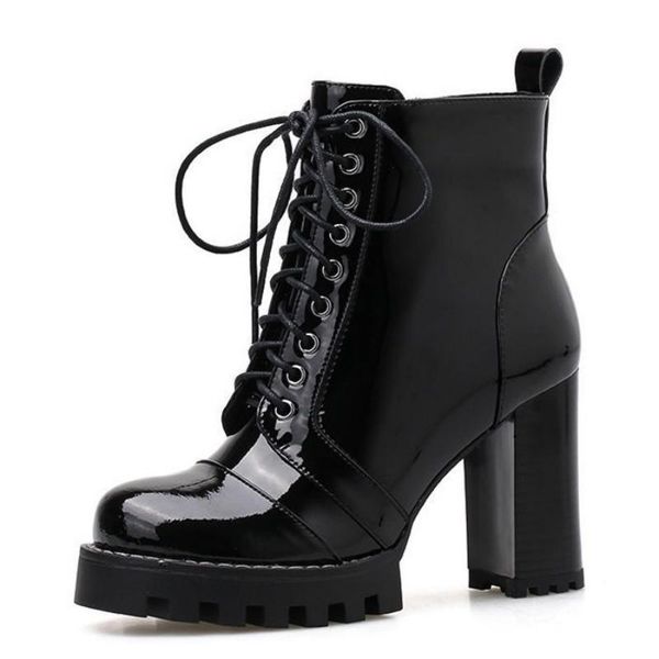 boots autumn winter office lady high heel shoes british style platform block ankle street zipper work safety bota feminina, Black
boots autumn winter office lady high heel shoes british style platform block ankle street zipper work safety bota feminina, Black
