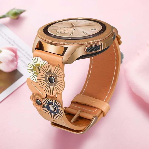 watch bands women flower & genuine leather band 20mm for samsung galaxy 42mm / active 40mm gear sport s2 classic watchband strap, Black;brown
watch bands women flower & genuine leather band 20mm for samsung galaxy 42mm / active 40mm gear sport s2 classic watchband strap, Black;brown
