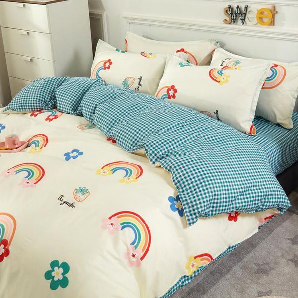 bedding sets 3pcs/4pcs cartoon rainbow soft duvet bed cover comforter flat sheet twin full king size pillowcases
bedding sets 3pcs/4pcs cartoon rainbow soft duvet bed cover comforter flat sheet twin full king size pillowcases
