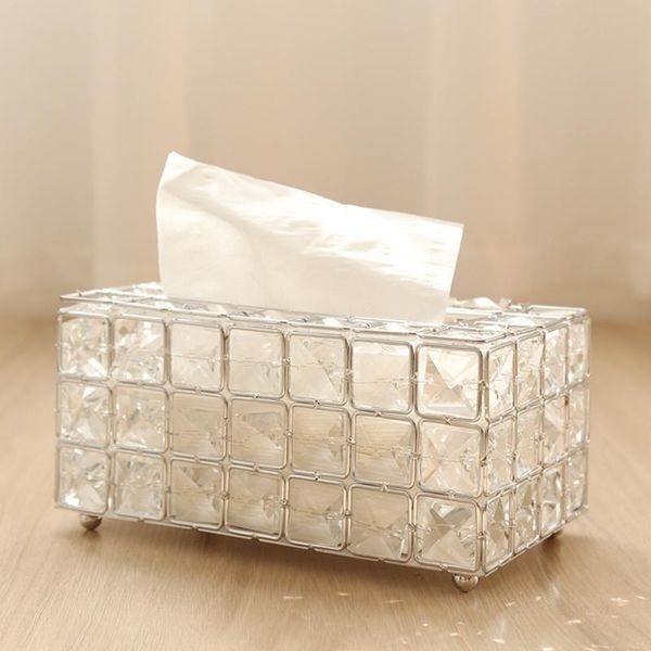 tissue boxes & napkins crystal box simple home living room coffee table drawers desknapkin storage creative car backseat case