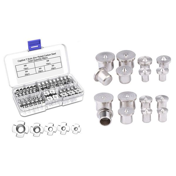 car gps & accessories 90pcs four pronged nut t-nuts 16pcs 6-12mm dowel tenon multi center point set tool joint alignment pin
car gps & accessories 90pcs four pronged nut t-nuts 16pcs 6-12mm dowel tenon multi center point set tool joint alignment pin