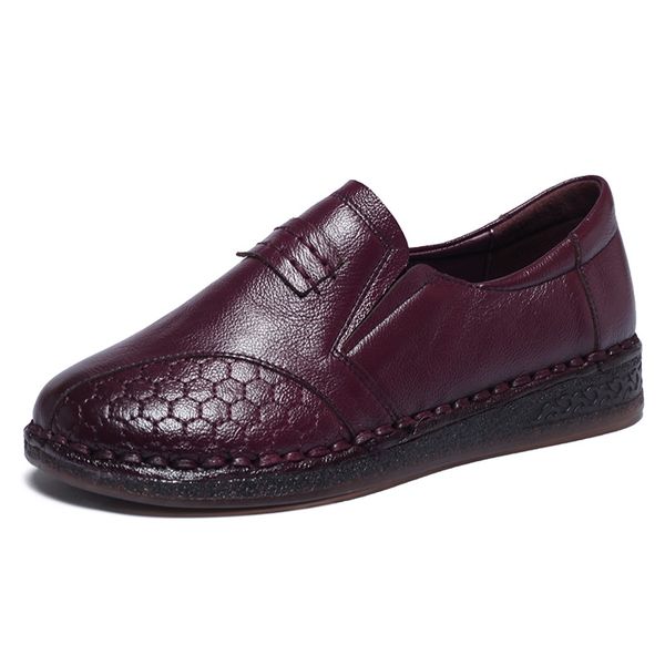 Soft Cowmuscle Bottom Flats Shoes Women Genuine Leather Slip On Loafers 2021 Spring New Comfortable Casual Shoes Female Loafers, Brown
Soft Cowmuscle Bottom Flats Shoes Women Genuine Leather Slip On Loafers 2021 Spring New Comfortable Casual Shoes Female Loafers, Brown