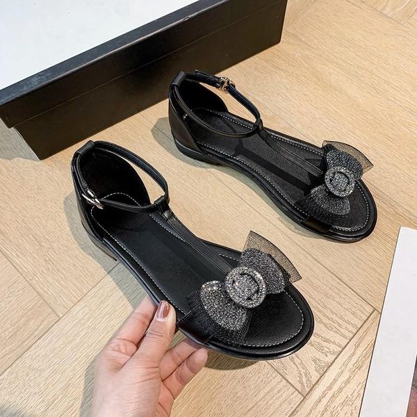 sandals summer fashion women 2021 open toe genuine leather t-strap buckle bow-knot flat beach casual shoes big size 41 42 43, Black
sandals summer fashion women 2021 open toe genuine leather t-strap buckle bow-knot flat beach casual shoes big size 41 42 43, Black