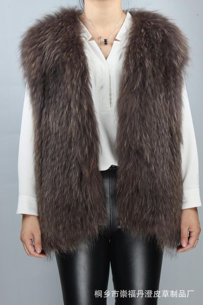 women's vests manteau femme moda coreana vest women real raccoon fur coat urbano chaqueta acolchada mujer sleeves warm clothing mont, Black;white
women's vests manteau femme moda coreana vest women real raccoon fur coat urbano chaqueta acolchada mujer sleeves warm clothing mont, Black;white