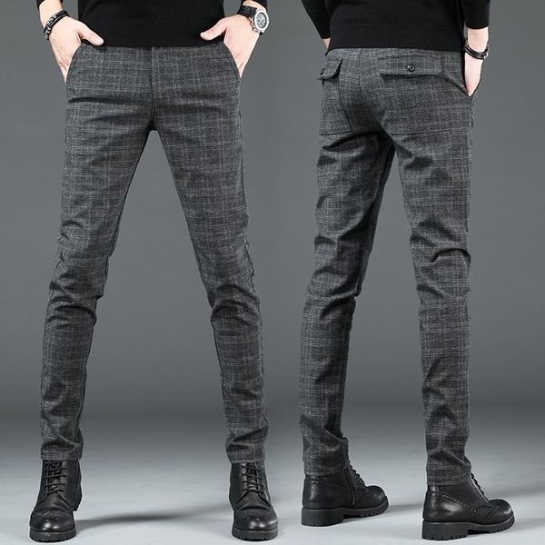 men's pants misniki brand men casual elastic long trousers male cotton plaid straight gray work pant spring large big size 28-38, Black
men's pants misniki brand men casual elastic long trousers male cotton plaid straight gray work pant spring large big size 28-38, Black