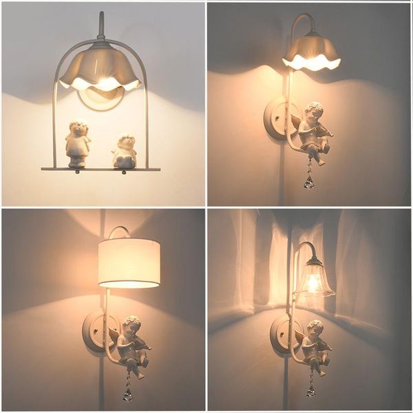 wall lamp nordic american country garden angel bedside living room bedroom study foyer vintage lamps
wall lamp nordic american country garden angel bedside living room bedroom study foyer vintage lamps