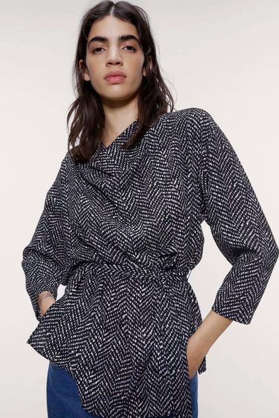 women's blouses & shirts 2021 spring summer grand prix belt zaraing women blouse shirt sheining vadiming female clothes xdn9260, White
women's blouses & shirts 2021 spring summer grand prix belt zaraing women blouse shirt sheining vadiming female clothes xdn9260, White