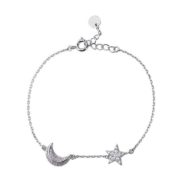 charm bracelets balanbiu exquisite zircon ornament moon star bracelet for women party gifts brass chain 2021 fashion jewelry accessory, Golden;silver
charm bracelets balanbiu exquisite zircon ornament moon star bracelet for women party gifts brass chain 2021 fashion jewelry accessory, Golden;silver