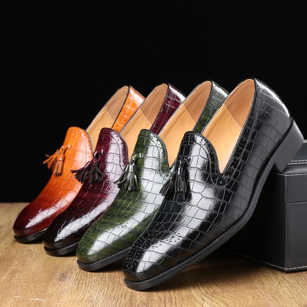 2021 Luxury Brand Mens Business Dress Shoes High-quality Breathable Tassel Man Shoes Night Club Party Dress Shoes Plus Size 48, Brown
2021 Luxury Brand Mens Business Dress Shoes High-quality Breathable Tassel Man Shoes Night Club Party Dress Shoes Plus Size 48, Brown