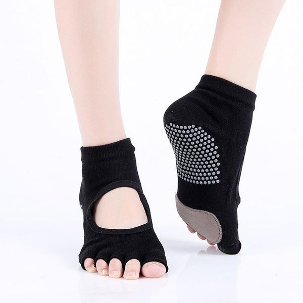 fashion breathable anti-friction women yoga socks five fingers silicone non slip pilates sports dance, Black
fashion breathable anti-friction women yoga socks five fingers silicone non slip pilates sports dance, Black