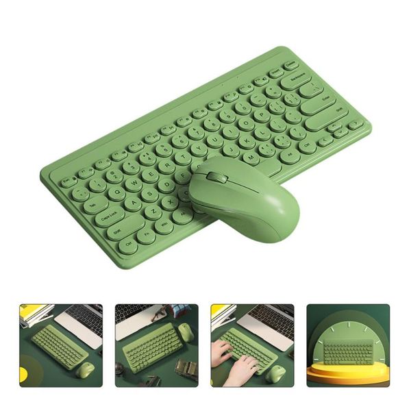 set of wireless keyboard deskcomputer and mouse combos