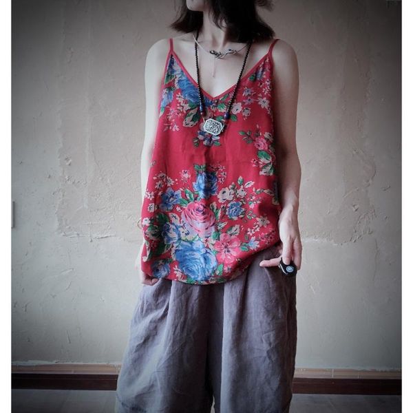 women's tanks & camis women loose printed floral v neck ladies vintage print flower sleeveless tank female 2021 summer, White
women's tanks & camis women loose printed floral v neck ladies vintage print flower sleeveless tank female 2021 summer, White