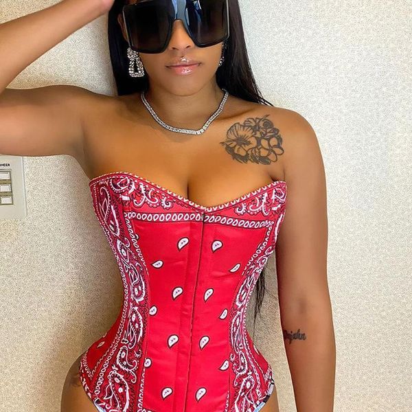 bustiers & corsets women's overbust corset vintage print crop bustier 2021 female clothing party club strapless slim button corsel, Black;white
bustiers & corsets women's overbust corset vintage print crop bustier 2021 female clothing party club strapless slim button corsel, Black;white