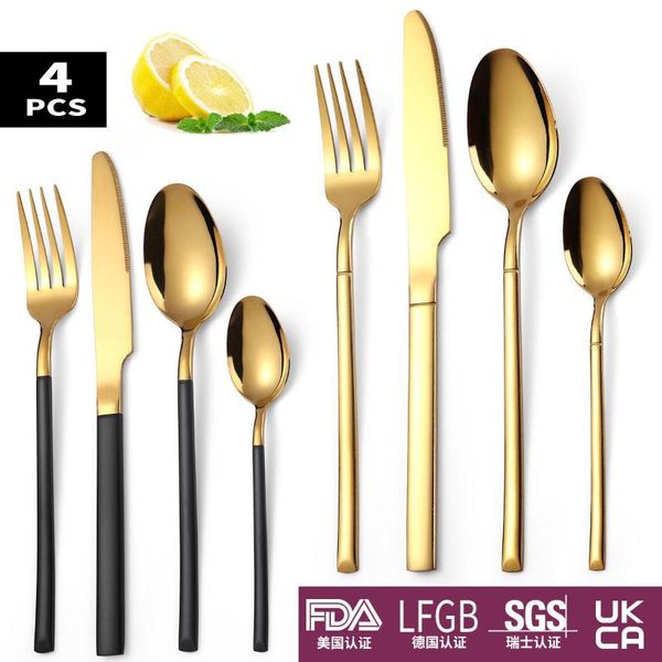 flatware sets knight tableware set four piece creative western steak knife and fork spoon golden stainless steel
flatware sets knight tableware set four piece creative western steak knife and fork spoon golden stainless steel