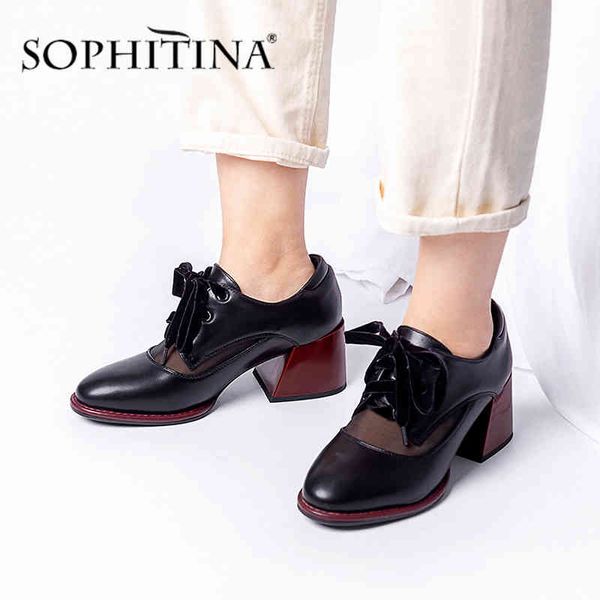 sophitina classics women's pumps black leisure round toe solid square heel mesh lace up shoes office career pumps by243 210513
sophitina classics women's pumps black leisure round toe solid square heel mesh lace up shoes office career pumps by243 210513