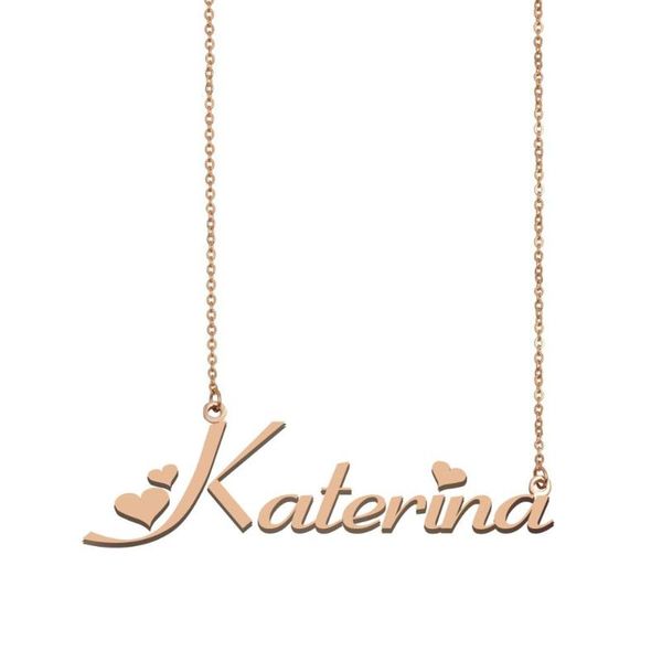 pendant necklaces katerina name necklace , custom for women girls friends birthday wedding christmas mother days gift, Silver 
pendant necklaces katerina name necklace , custom for women girls friends birthday wedding christmas mother days gift, Silver