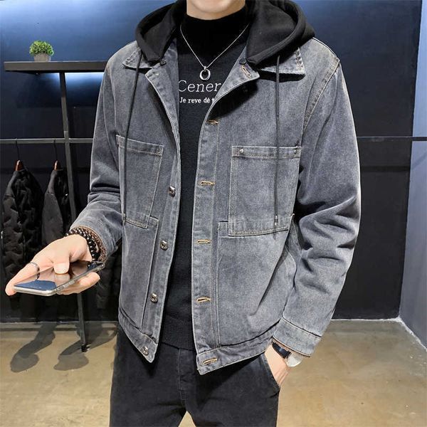 men's jackets slim jacket men winter hooded muti-pockets coats casual balck-gray solid color warm denim coat outerwear dq0o mmxf, Black;brown
men's jackets slim jacket men winter hooded muti-pockets coats casual balck-gray solid color warm denim coat outerwear dq0o mmxf, Black;brown