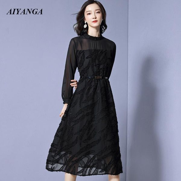 casual dresses spring dress for women 2021 medium long with sashes slim elegant ladies a-line black white pink l xl 2xl, Black;gray
casual dresses spring dress for women 2021 medium long with sashes slim elegant ladies a-line black white pink l xl 2xl, Black;gray
