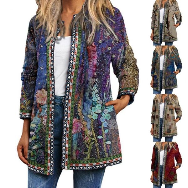 women's jackets vintage ethnic jacket women quilted coats with pockets bomber winter autumn down female 2021, Black;brown
women's jackets vintage ethnic jacket women quilted coats with pockets bomber winter autumn down female 2021, Black;brown