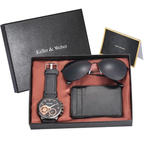 wristwatches fashion men's watch sunglasses wallet/cigarette case gift sets quartz watches birthday gifts for dad boyfriend, Slivery;brown
wristwatches fashion men's watch sunglasses wallet/cigarette case gift sets quartz watches birthday gifts for dad boyfriend, Slivery;brown