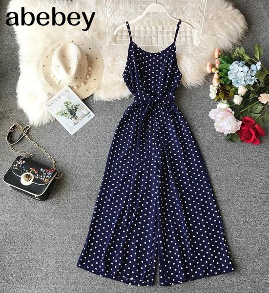 women's jumpsuits & rompers 2021 spring ladies vocational casual jumpsuit mid-calf high waist women suspended polka dot, Black;white
women's jumpsuits & rompers 2021 spring ladies vocational casual jumpsuit mid-calf high waist women suspended polka dot, Black;white