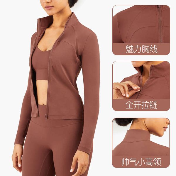 open women's tracksuits full zipper fitness slim small high collar nude chest yoga suit long sleeve, Gray
open women's tracksuits full zipper fitness slim small high collar nude chest yoga suit long sleeve, Gray