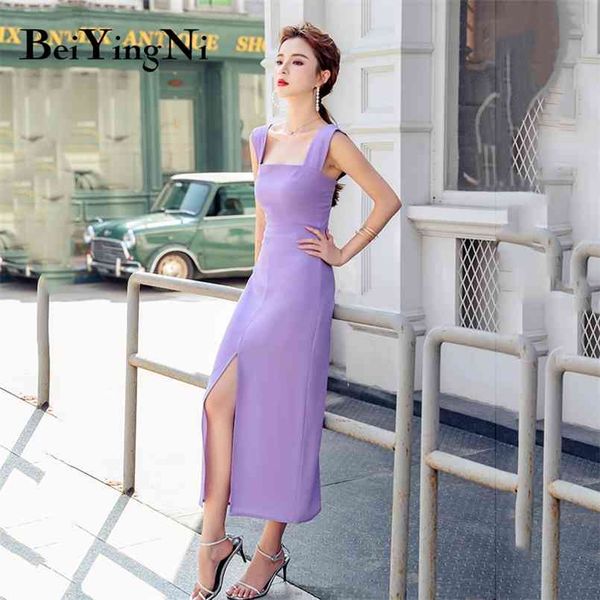 elegant sleeveless dress women skinny vintage square collar spaghetti strap dresses ladies party split sundress robe 210506, Black;gray
elegant sleeveless dress women skinny vintage square collar spaghetti strap dresses ladies party split sundress robe 210506, Black;gray