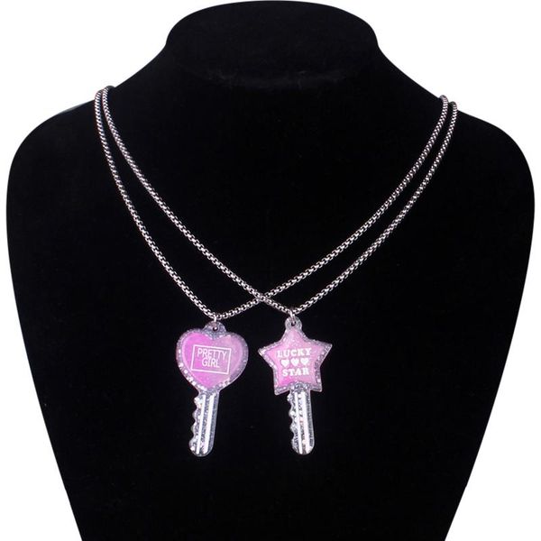 pendant necklaces resin stainless steel chain pink color letter pretty girl lucky star heart key for women fashion korean gifts, Silver
pendant necklaces resin stainless steel chain pink color letter pretty girl lucky star heart key for women fashion korean gifts, Silver