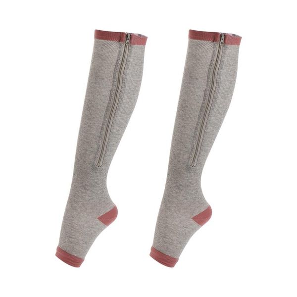 sports socks men women compression support knee zipper female open toe thin anti-fatigue stretchy sox high, Black
sports socks men women compression support knee zipper female open toe thin anti-fatigue stretchy sox high, Black