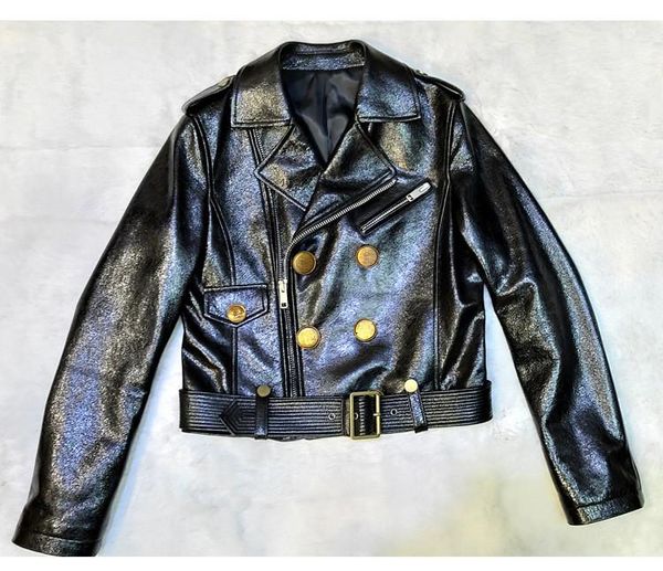 women's leather & faux arrival real jackets 2021 spring autumn chic sheepskin coat b955, Black
women's leather & faux arrival real jackets 2021 spring autumn chic sheepskin coat b955, Black