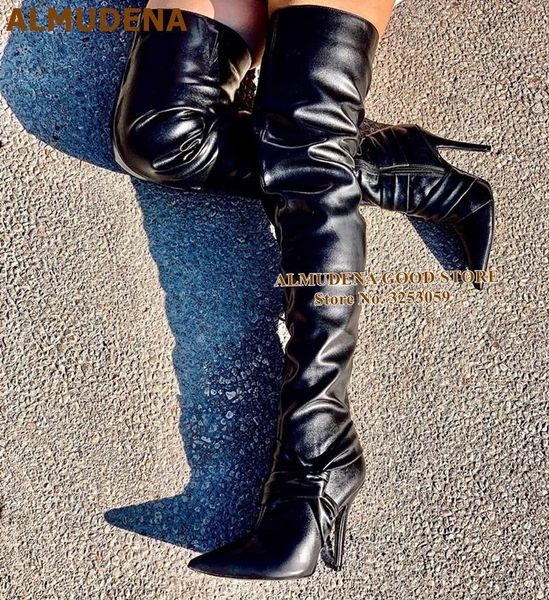 boots almudena black pointy toe thigh high pleated thin heel over-the-knee ankle cross strap long dropship
boots almudena black pointy toe thigh high pleated thin heel over-the-knee ankle cross strap long dropship