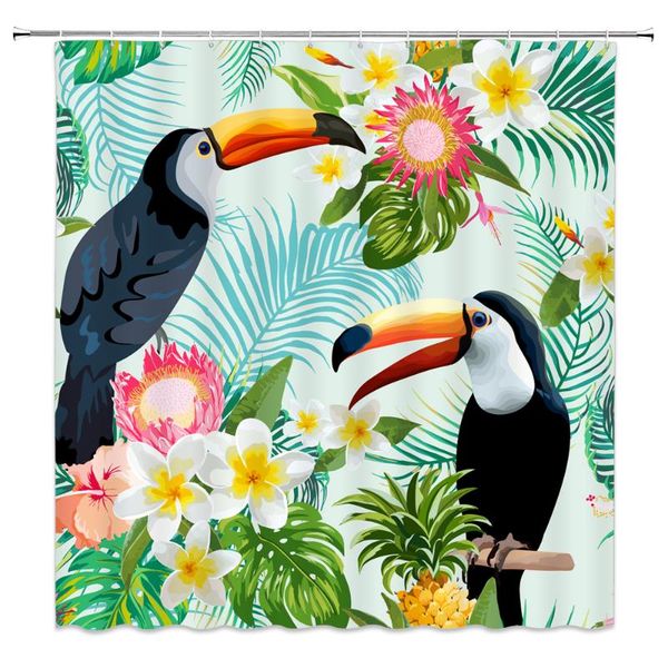 shower curtains toucan green leaf white flower tropical plants bird bathroom decor home bathtub waterproof polyester curtain set
shower curtains toucan green leaf white flower tropical plants bird bathroom decor home bathtub waterproof polyester curtain set