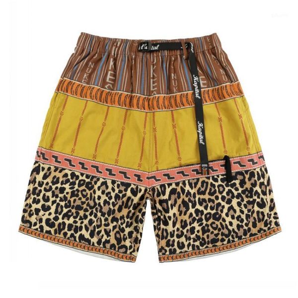 men's shorts elastic waist patchwork leopard kapital men women ribbon casual beach side pockets mesh breeches, White;black
men's shorts elastic waist patchwork leopard kapital men women ribbon casual beach side pockets mesh breeches, White;black