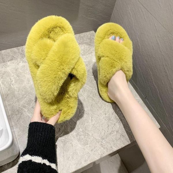 women house slippers faux fur slides winter warm shoes slip on flats female cross fluffy soft plush drop, Black
women house slippers faux fur slides winter warm shoes slip on flats female cross fluffy soft plush drop, Black