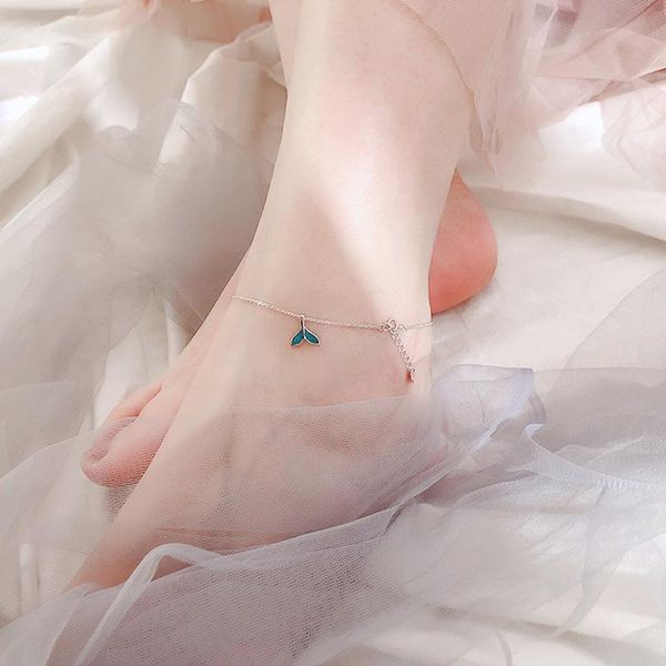 anklets simple personality temperament niche design blue fishtail anklet fresh student korean female style, Red;blue
anklets simple personality temperament niche design blue fishtail anklet fresh student korean female style, Red;blue