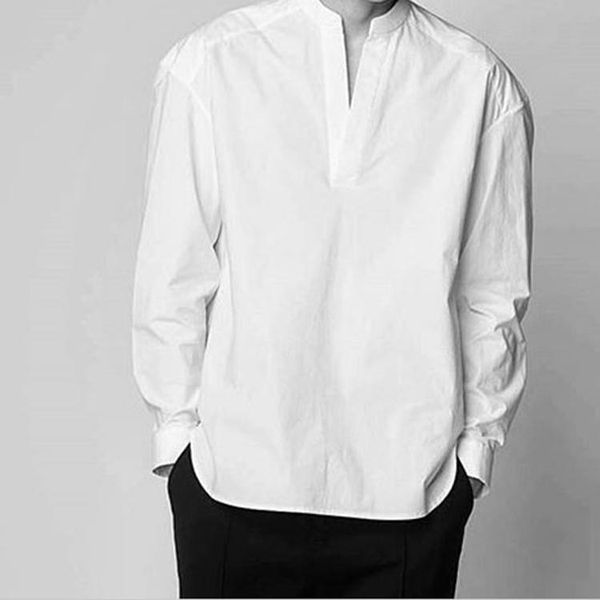 4xl 2021 men's clothing hair stylist gd fashion original oversize loose pullover v collar shirt plus size costumes casual shirts, White;black
4xl 2021 men's clothing hair stylist gd fashion original oversize loose pullover v collar shirt plus size costumes casual shirts, White;black