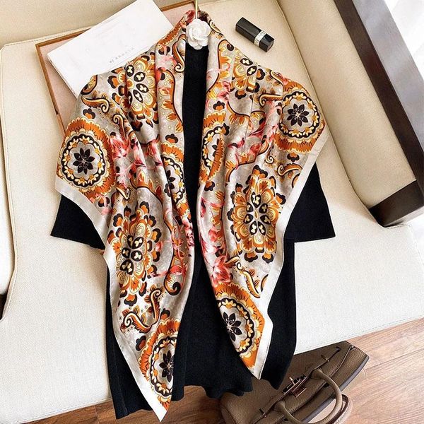 scarves 2021 square silk scarf for women kerchief female muslim head shwal wrap bandana suit spring summer big hijab foulard, Blue;gray
scarves 2021 square silk scarf for women kerchief female muslim head shwal wrap bandana suit spring summer big hijab foulard, Blue;gray