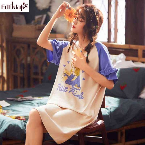 women's sleepwear plus size cotton nightgown women short sleeve korean cute sleepwear casual summer night loose ladies nightshirt, Black;red
women's sleepwear plus size cotton nightgown women short sleeve korean cute sleepwear casual summer night loose ladies nightshirt, Black;red