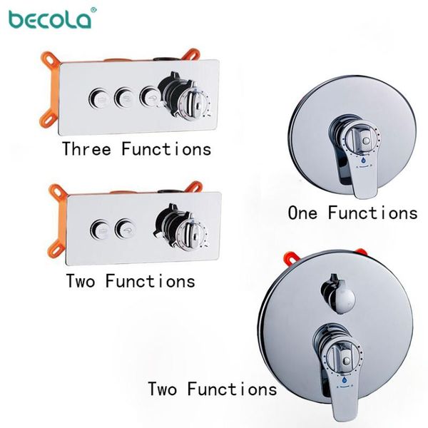 brass wall mount with box one to three function valve switch constant temperature shower faucets thermostatic bathroom sets
brass wall mount with box one to three function valve switch constant temperature shower faucets thermostatic bathroom sets