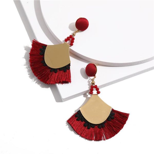 boho red tassel earrings for women party wedding dangle long beaded vintage statement earings fashion jewelry & chandelier, Silver
boho red tassel earrings for women party wedding dangle long beaded vintage statement earings fashion jewelry & chandelier, Silver