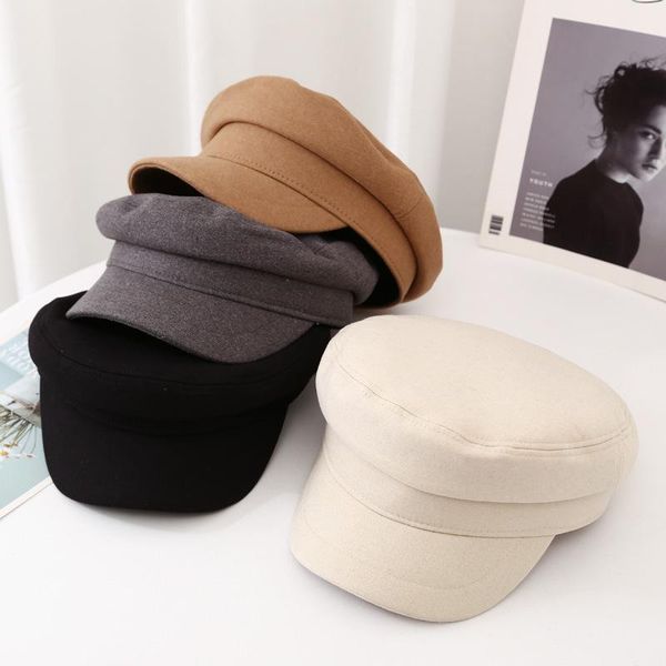 berets beret female retro british flannel flat navy hat korean version japanese wild octagonal male, Blue;gray
berets beret female retro british flannel flat navy hat korean version japanese wild octagonal male, Blue;gray