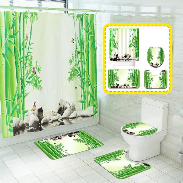 shower curtains landscape summer green bamboo flower printed curtain floor mat bathroom non-slip bath carpet toilet cover rug set
shower curtains landscape summer green bamboo flower printed curtain floor mat bathroom non-slip bath carpet toilet cover rug set