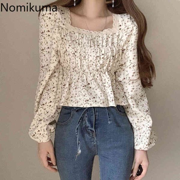 nomikuma lace square collar floral shirt korean puff long sleeve blouse spring slim waist short pullover blusas mujer 6f033 210427, White
nomikuma lace square collar floral shirt korean puff long sleeve blouse spring slim waist short pullover blusas mujer 6f033 210427, White